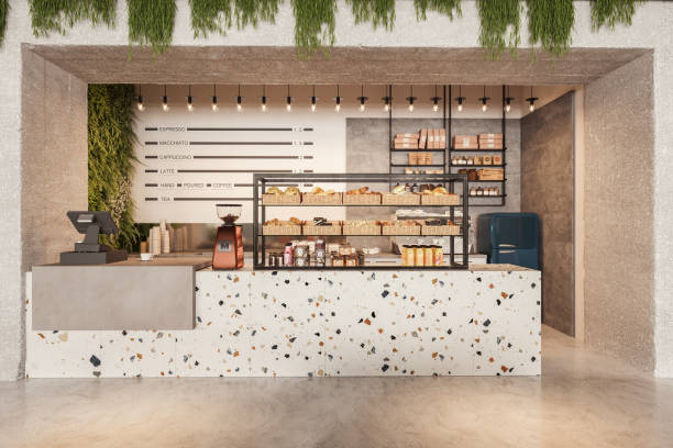 Quầy Cafe Phong Cách Tân Cổ Điển Ấn Tượng QCF025 5 Quầy Cafe Phong Cách Tân Cổ Điển Ấn Tượng QCF025 5