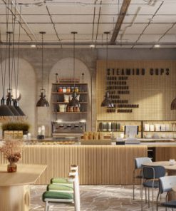 Quầy Pha Chế Cafe Đẹp Mắt 3