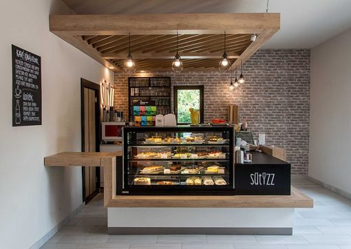 Quầy Pha Chế Cafe Kết Hợp Trưng Bày 2
