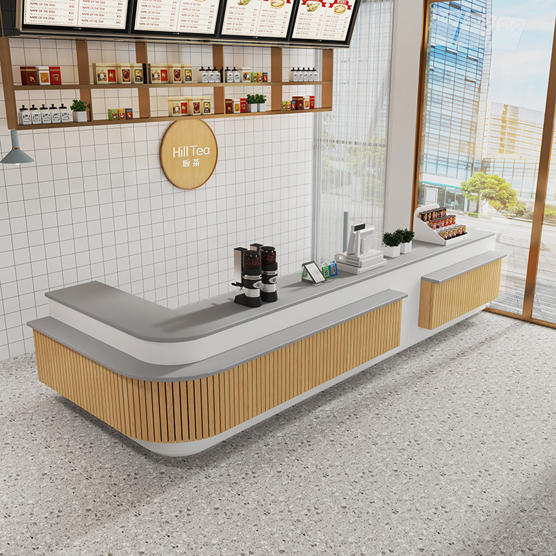 Quầy Pha Chế Cafe Thiết Kế Độc Đáo QCF018 2 Quầy Pha Chế Cafe Thiết Kế Độc Đáo QCF018 2