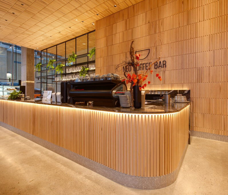 Quầy Pha Chế Cafe Thiết Kế Độc Đáo QCF018 6 Quầy Pha Chế Cafe Thiết Kế Độc Đáo QCF018 6