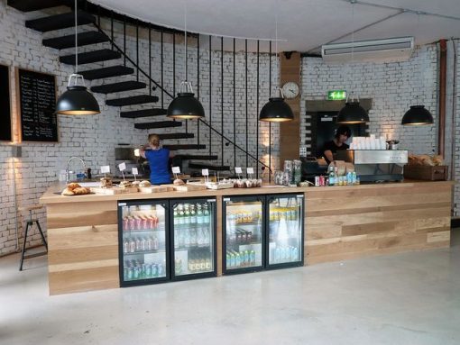 Quầy Pha Chế Gỗ Cho Quán Cafe 4