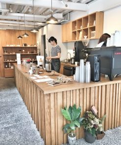 Quầy Pha Chế Gỗ Cho Quán Cafe 8