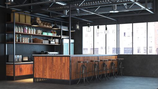 Quầy Pha Chế Gỗ Công Nghiệp 4