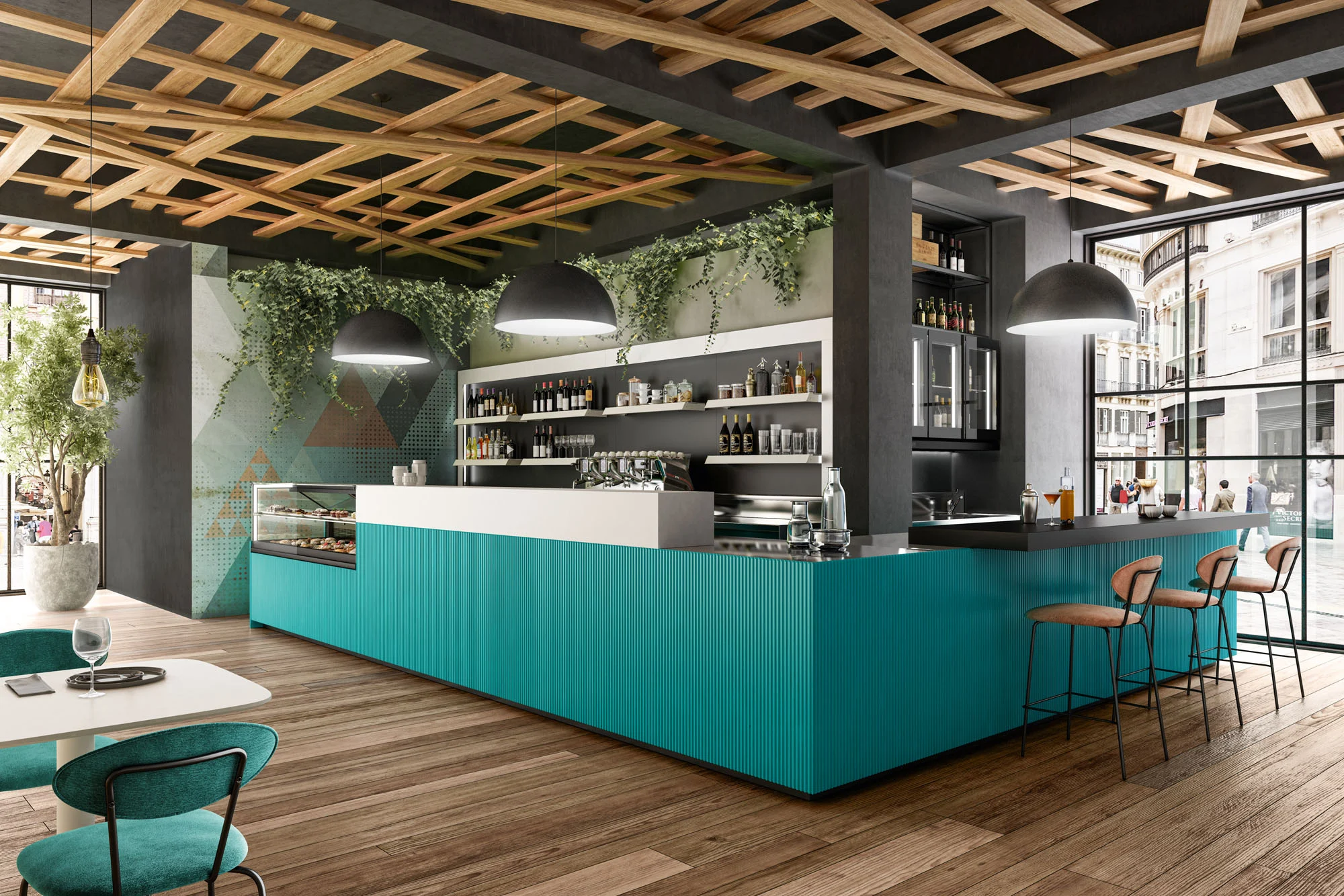 Quầy Pha Chế Gỗ Phủ Melamine 8 Quầy Pha Chế Gỗ Phủ Melamine 8