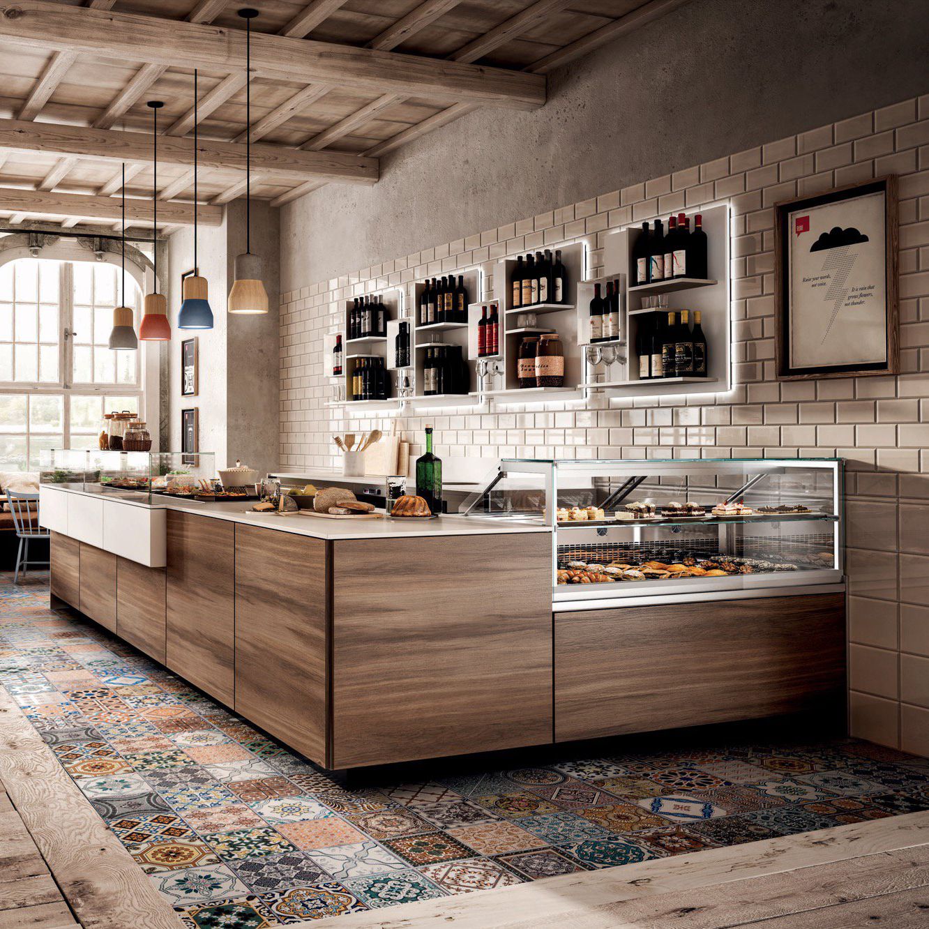 Quầy Pha Chế Gỗ Phủ Melamine Quầy Pha Chế Gỗ Phủ Melamine