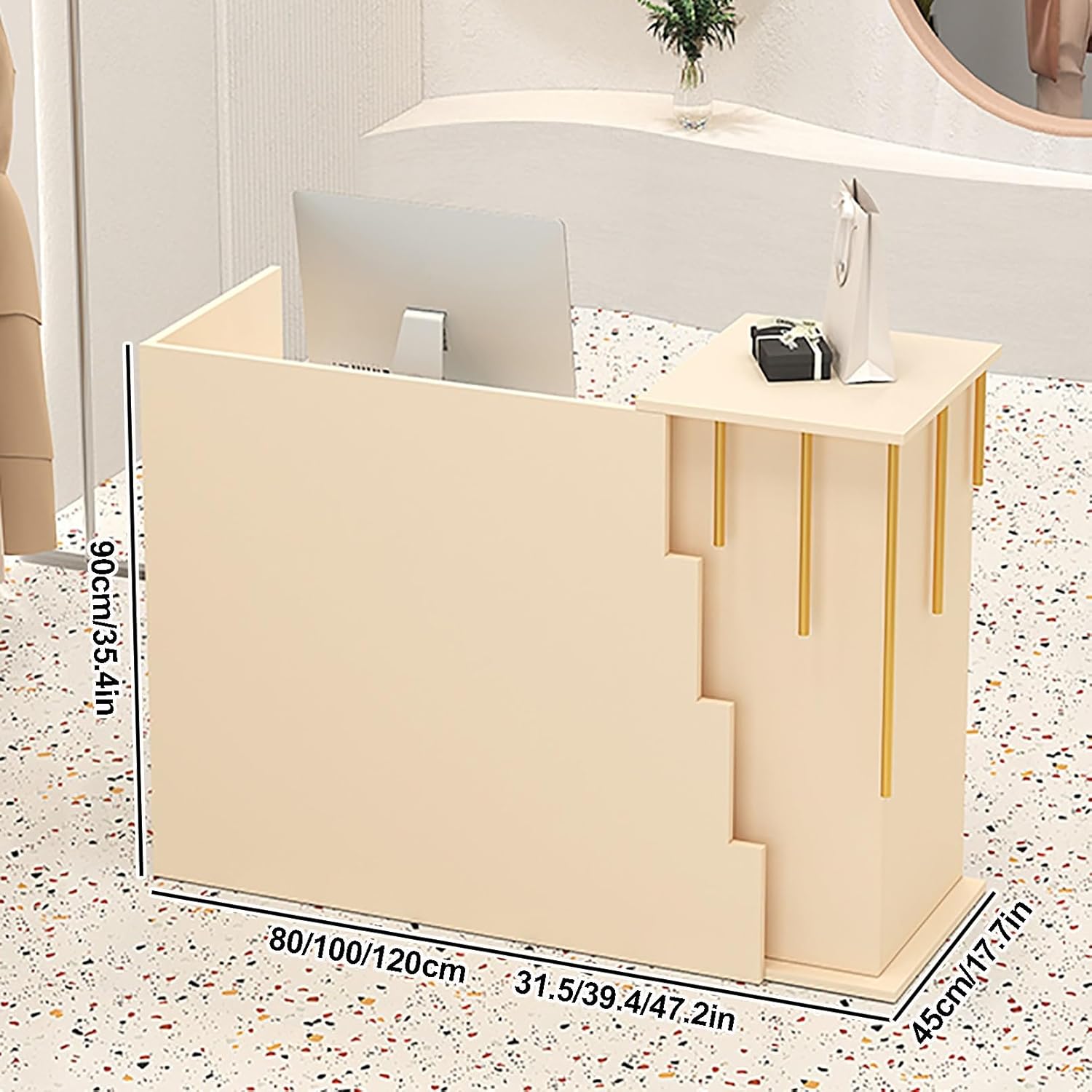 Quầy Thu Ngân Hiện Đại Cao Cấp QTN023 4