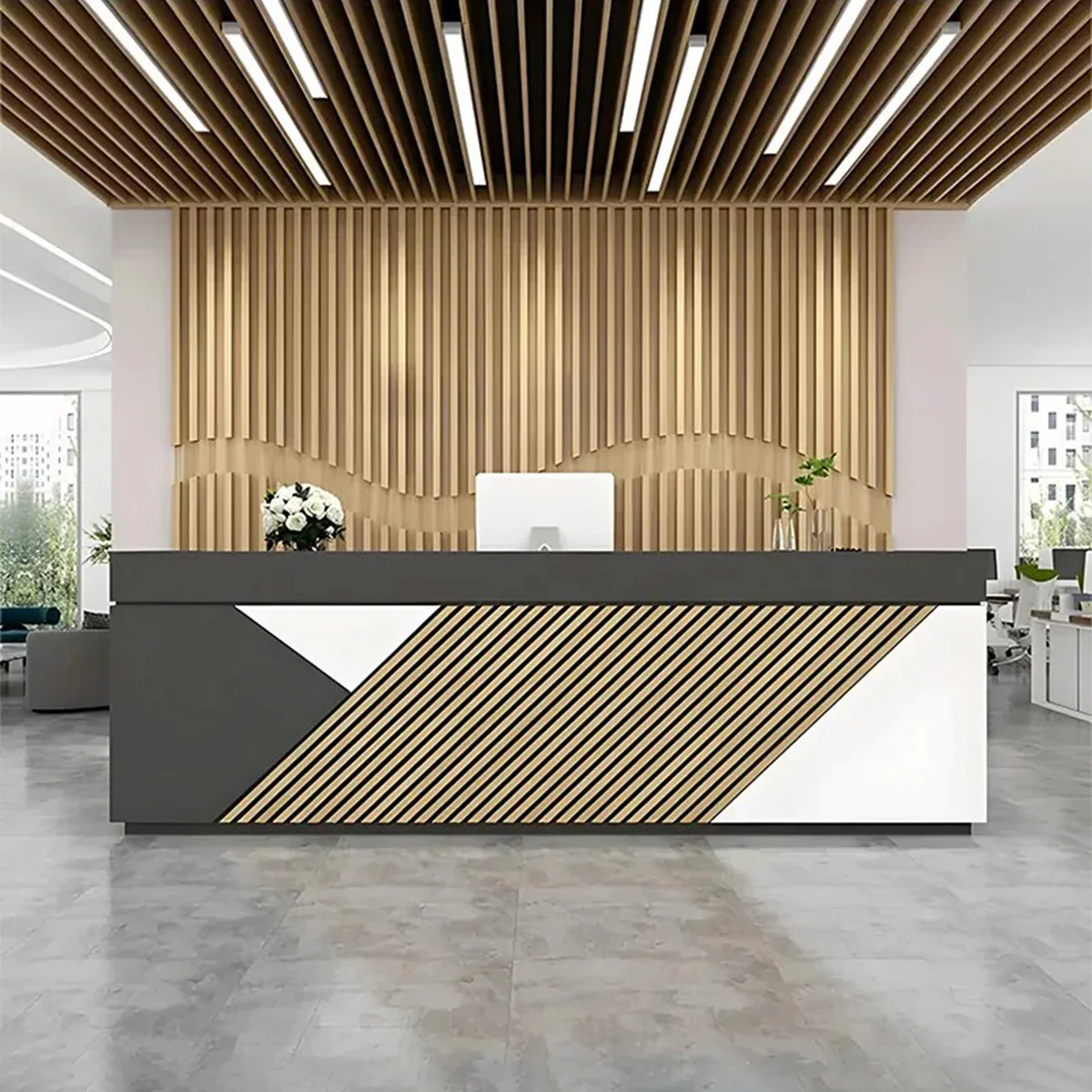 Quầy Thu Ngân Hiện Đại QTN030 4