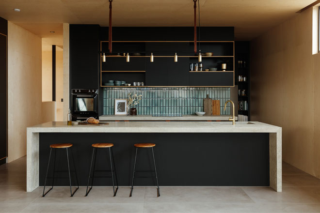 Quầy bar bếp gỗ công nghiệp 3 Quầy bar bếp gỗ công nghiệp 3