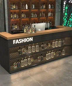 Quầy bar chữ U thiết kế đẹp, tiện lợi