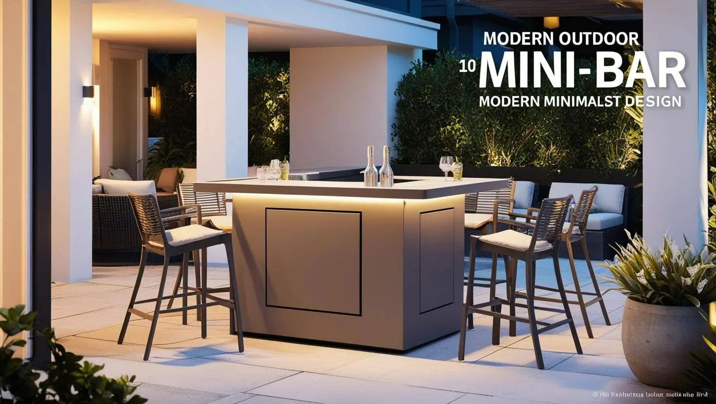 Quầy bar mini ngoài trời (13) Quầy bar mini ngoài trời (13)