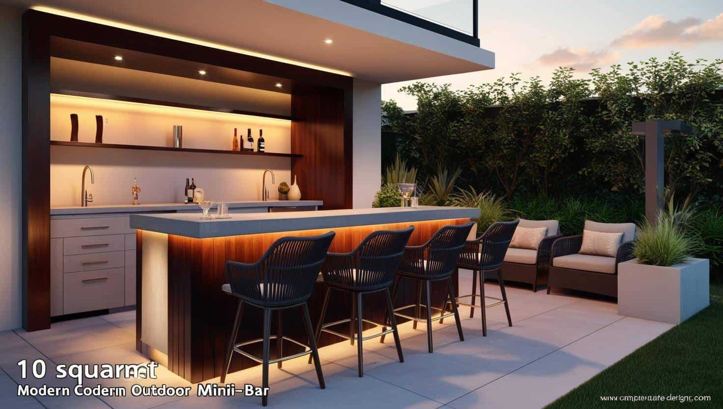 Quầy bar mini ngoài trời (2) Quầy bar mini ngoài trời (2)