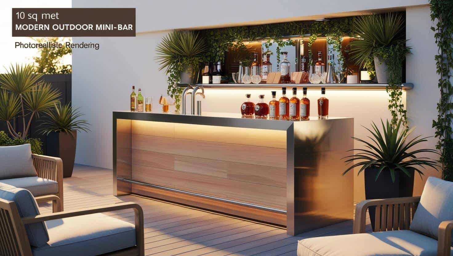 Quầy bar mini ngoài trời (8) Quầy bar mini ngoài trời (8)
