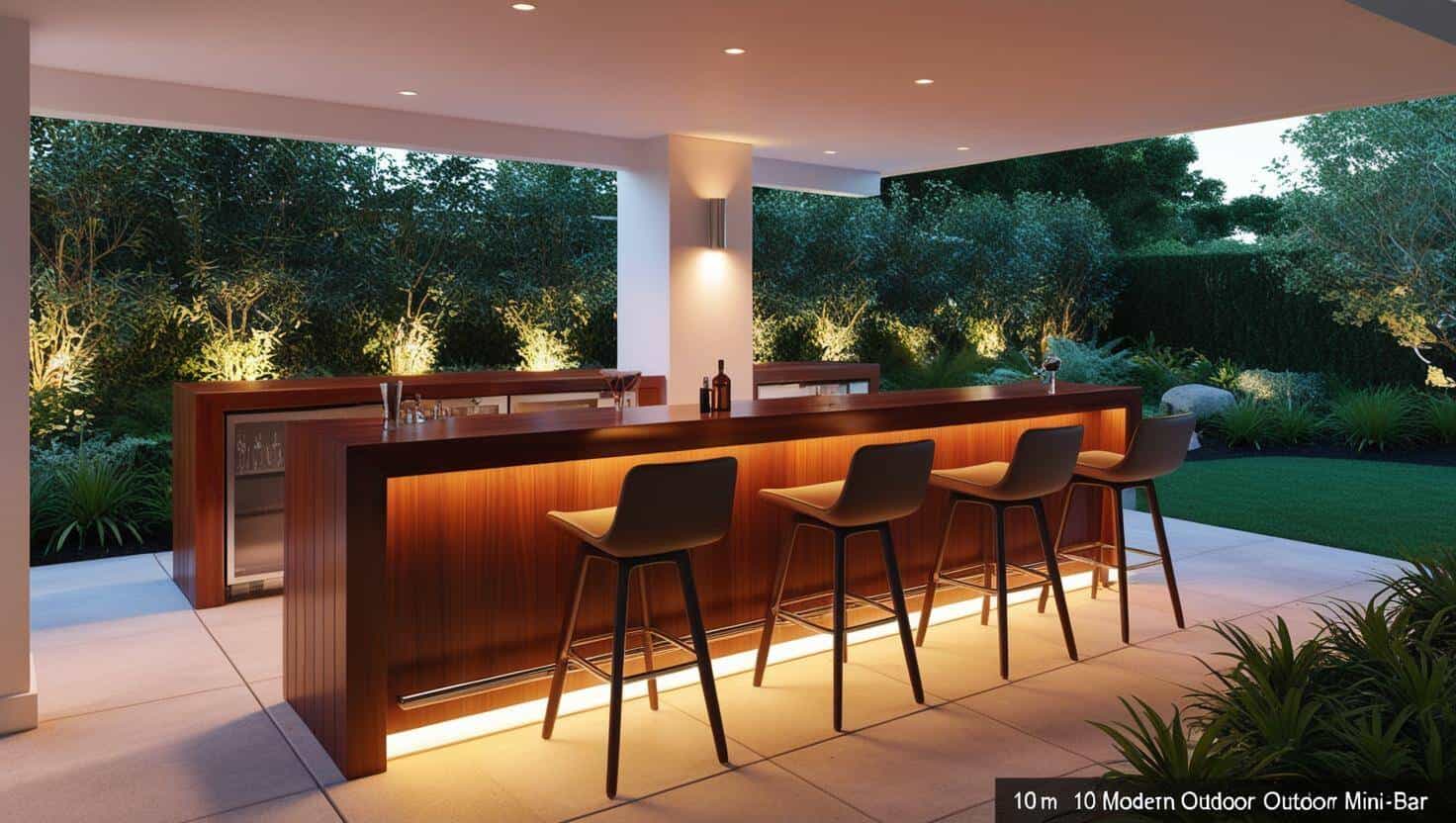 Quầy bar mini ngoài trời Quầy bar mini ngoài trời