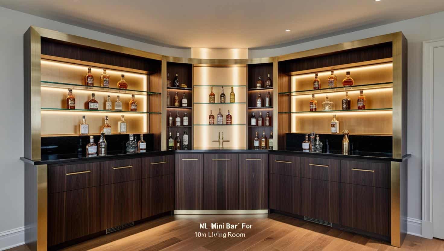 Quầy bar mini phòng khách 10m2 (1) Quầy bar mini phòng khách 10m2 (1)