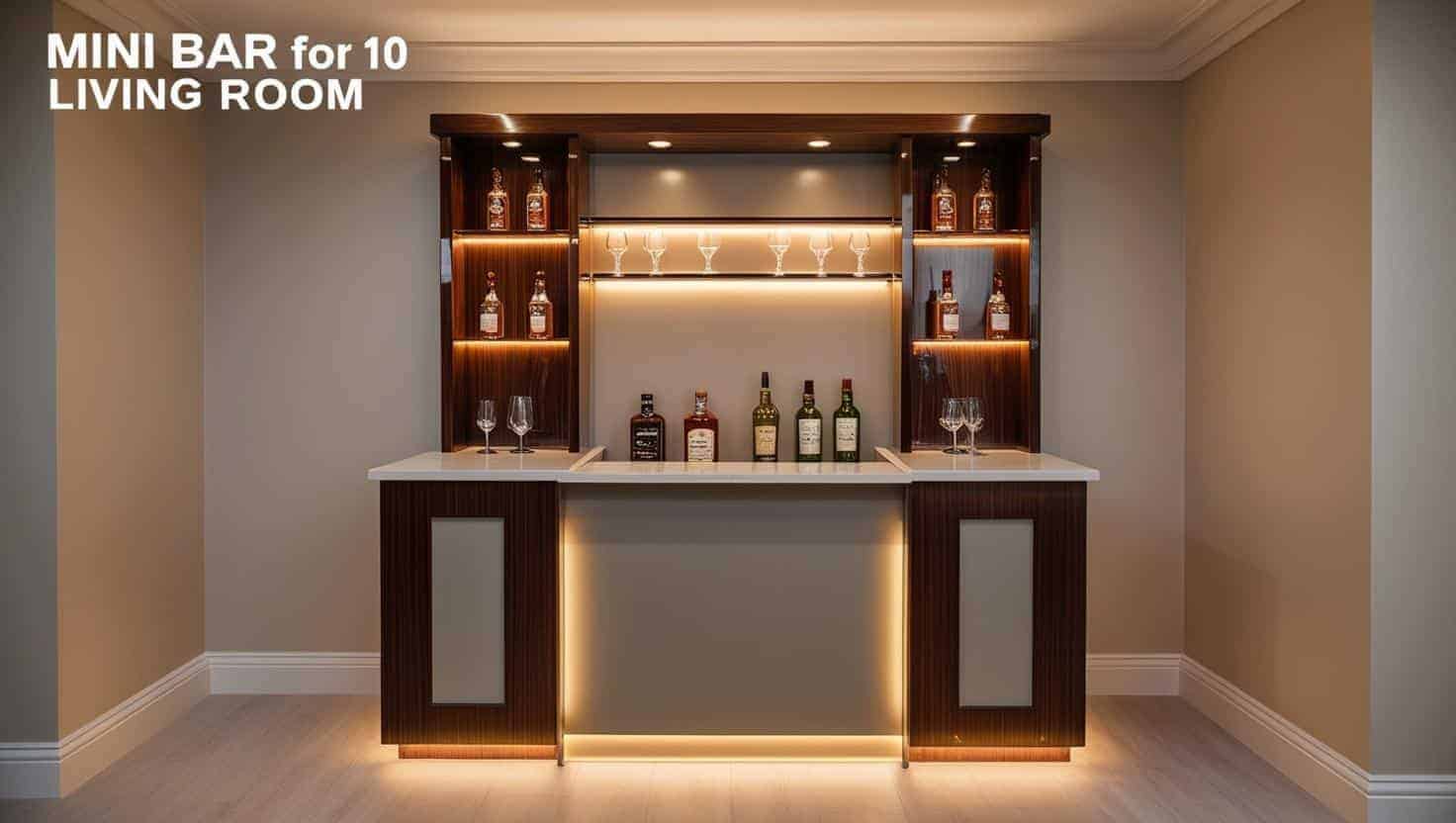 Quay bar mini phong khach 10m2 18