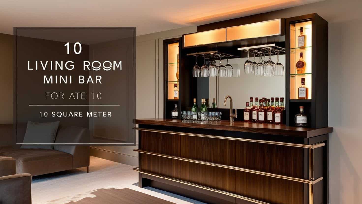 Quầy bar mini phòng khách 10m2 (4) Quầy bar mini phòng khách 10m2 (4)