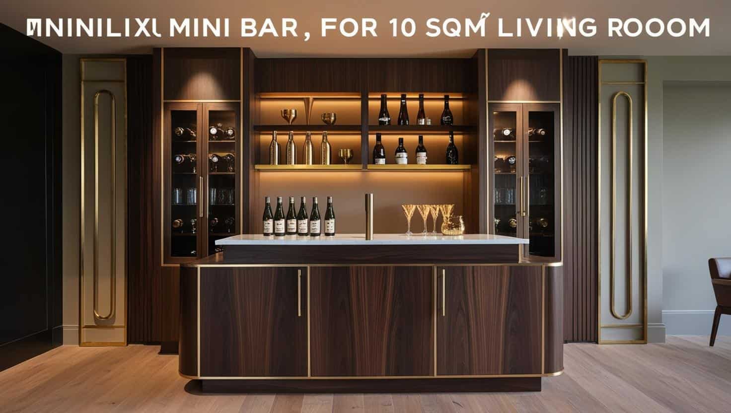 Quầy bar mini phòng khách 10m2 (5) Quầy bar mini phòng khách 10m2 (5)