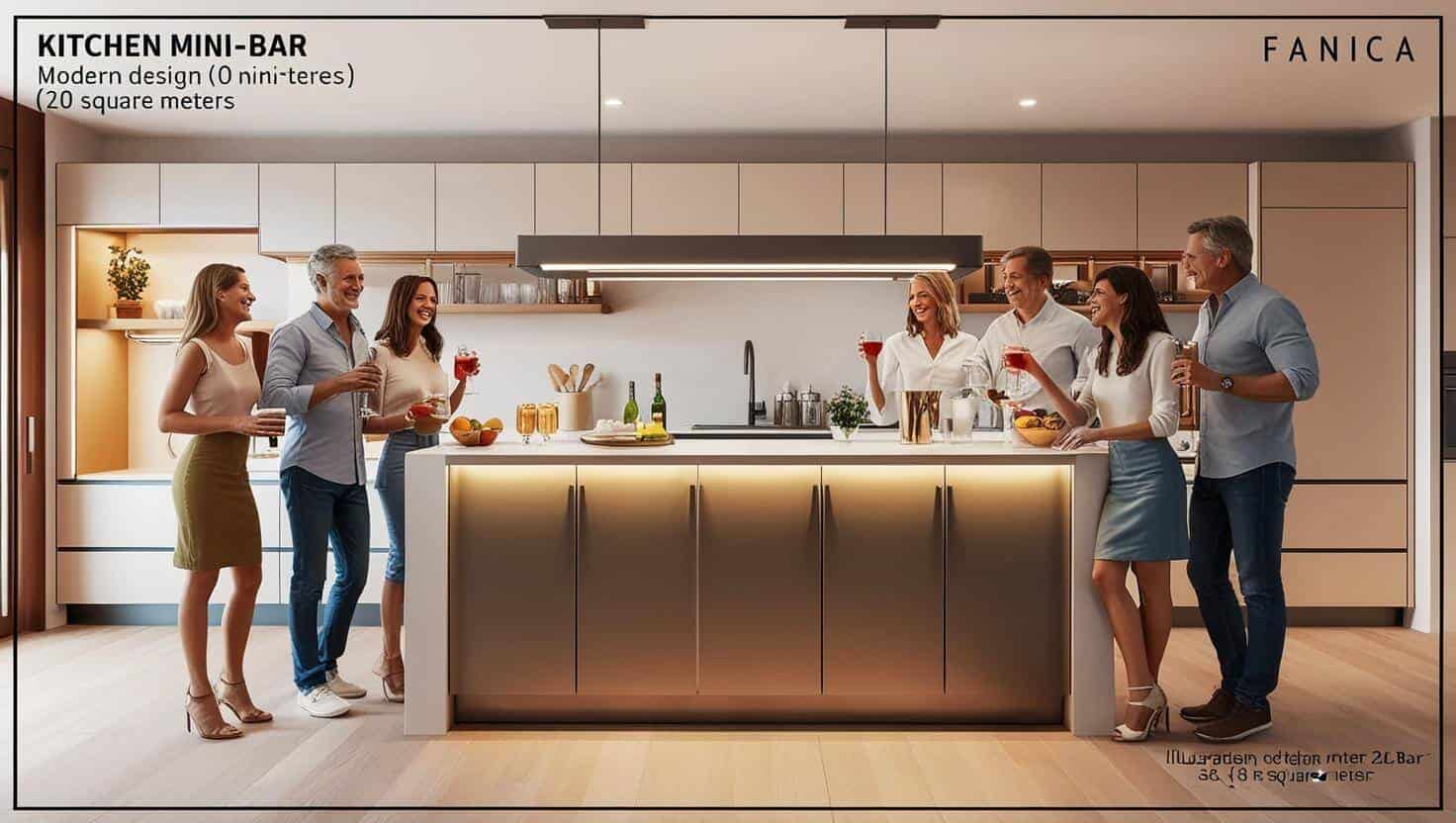 Quầy bar mini trong bếp (13) Quầy bar mini trong bếp (13)