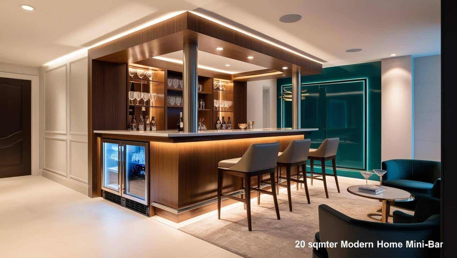 Quầy bar mini trong nhà (4) Quầy bar mini trong nhà (4)