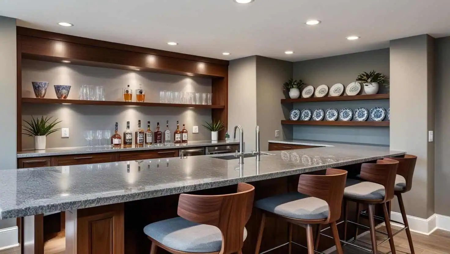 Quầy bar nhà bếp 10m2 (2) Quầy bar nhà bếp 10m2 (2)