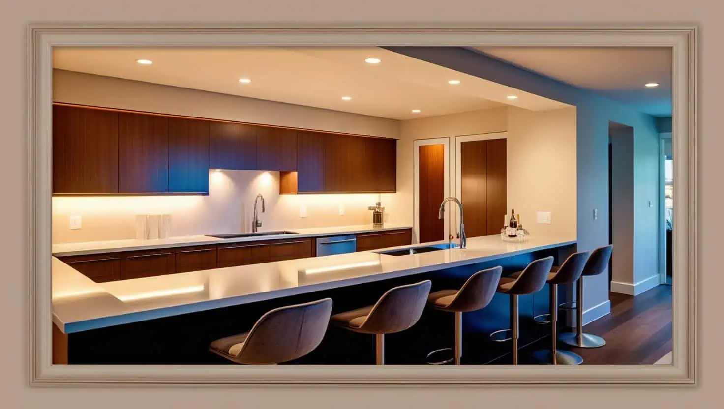 Quầy bar nhà bếp 10m2 (4) Quầy bar nhà bếp 10m2 (4)