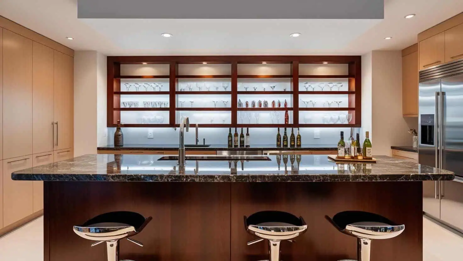 Quầy bar nhà bếp 10m2 (5) Quầy bar nhà bếp 10m2 (5)