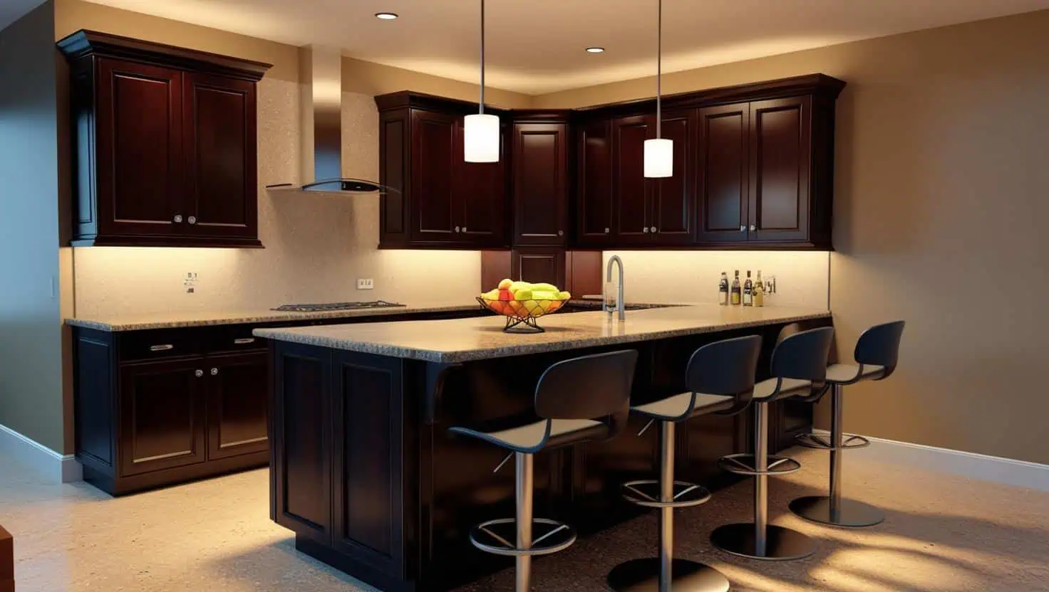 Quầy bar nhà bếp 10m2 (8) Quầy bar nhà bếp 10m2 (8)