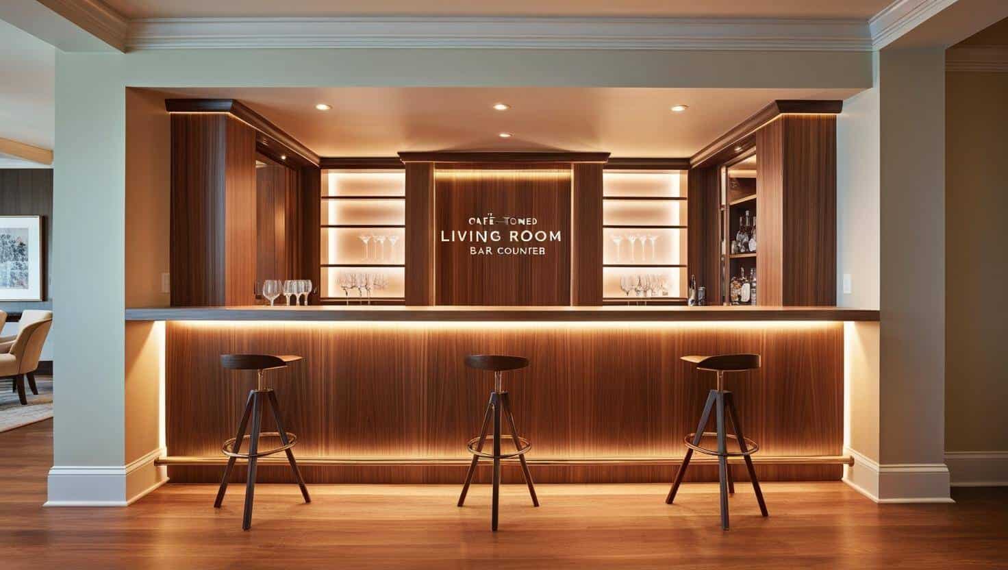 Quầy bar phòng khách đẹp Quầy bar phòng khách đẹp
