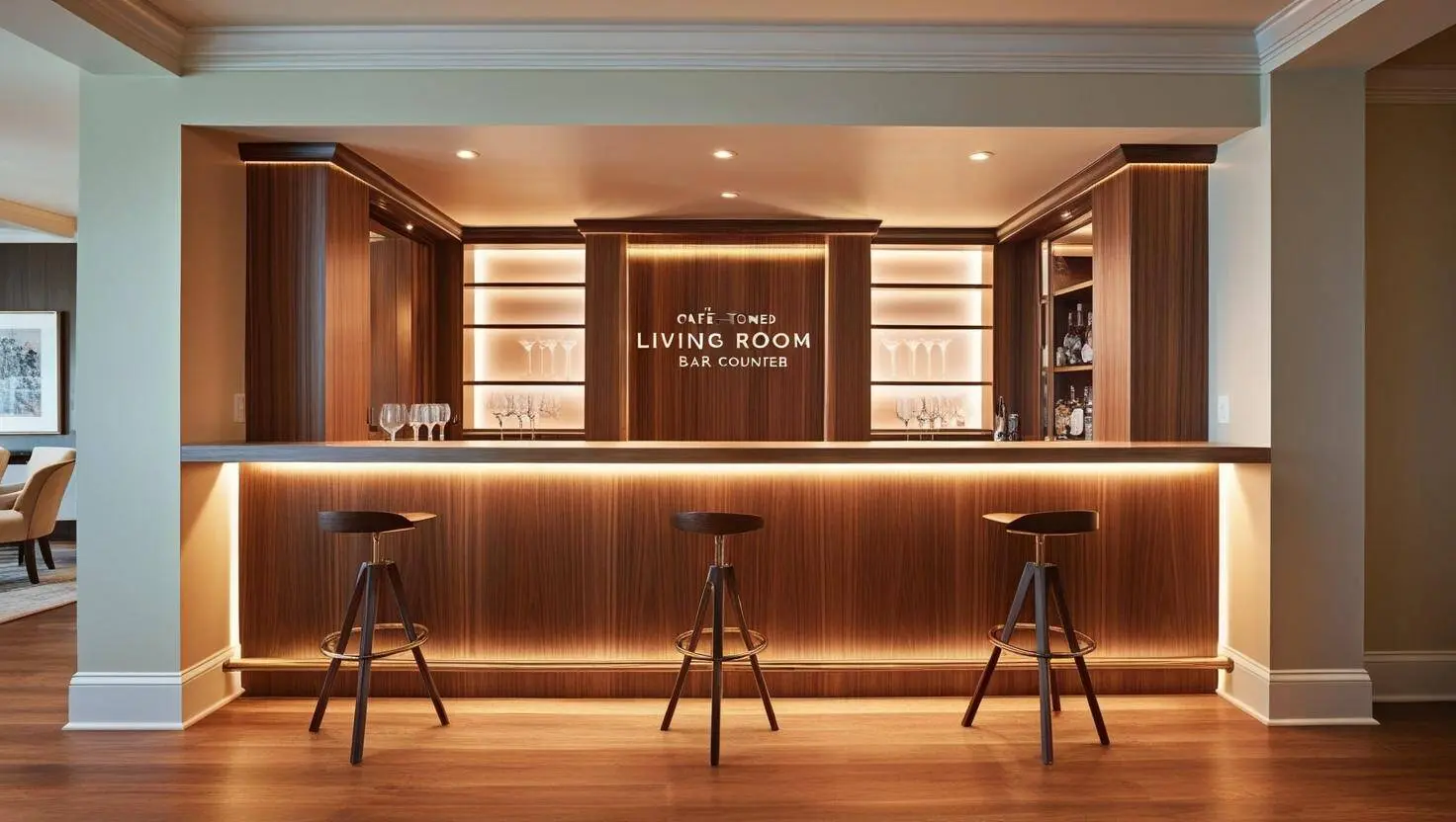 Quầy bar phòng khách đẹp Quầy bar phòng khách đẹp