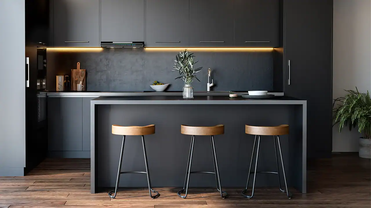 Quầy bar tủ bếp đẹp 4 Quầy bar tủ bếp đẹp 4