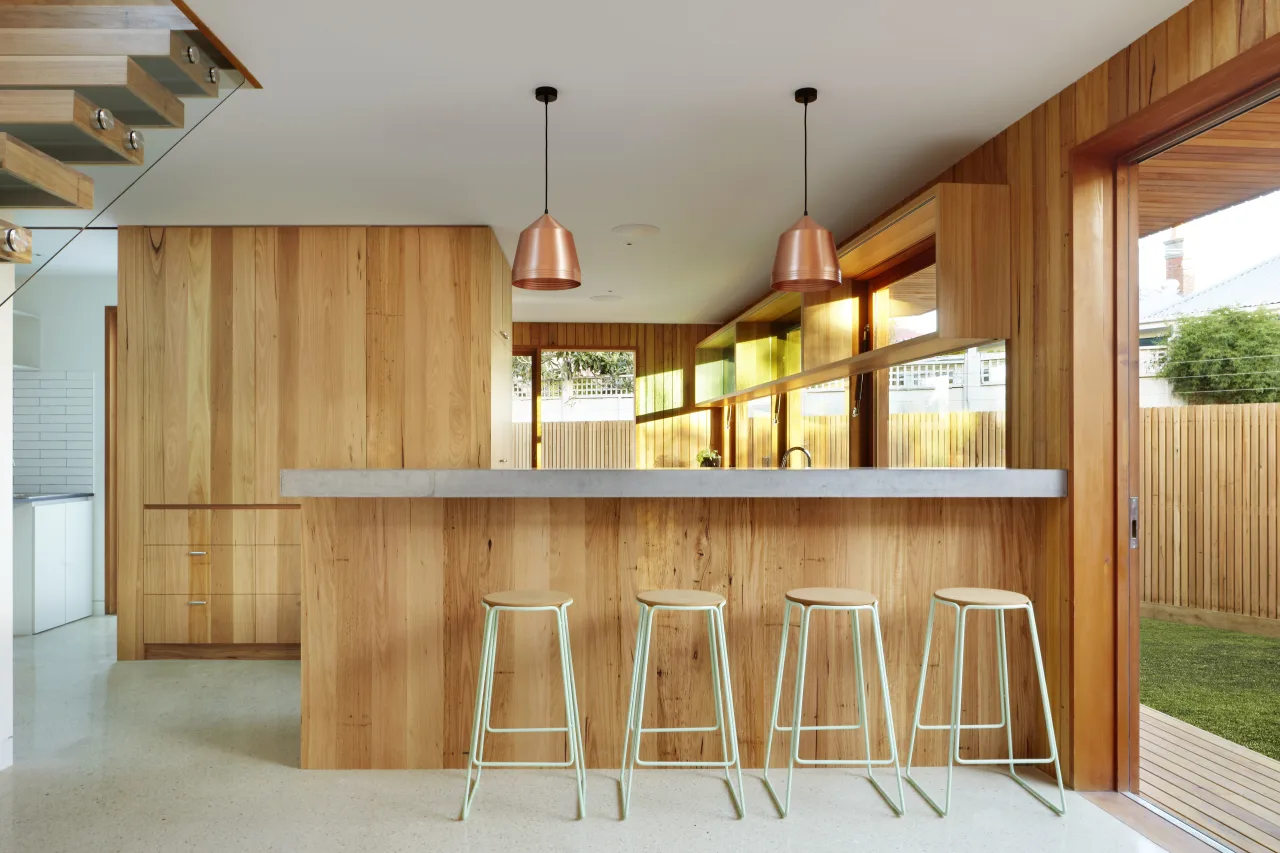 Quầy bar tủ bếp gỗ 2