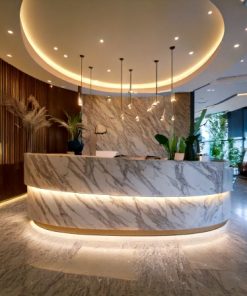 Quầy lễ tân cao cấp mặt đá (1)