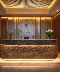 Quầy lễ tân cao cấp mặt đá (5)