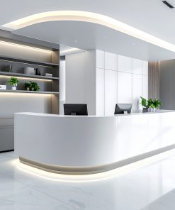 Quầy lễ tân chữ L 7 Quầy lễ tân chữ L (5)