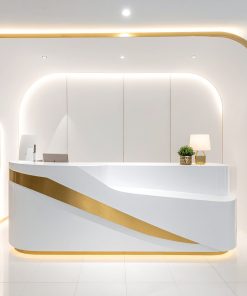 Quầy lễ tân chữ L tiết kiệm diện tích (5)