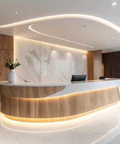 Quầy lễ tân chữ U (2)