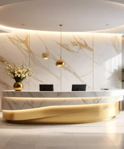 Quầy lễ tân công ty (2)