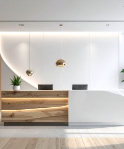 Quầy lễ tân công ty (3)