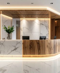 Quầy lễ tân công ty (4)