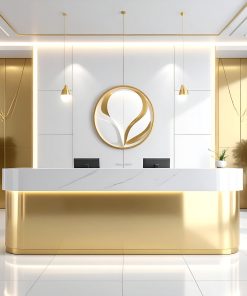 Quầy lễ tân đẹp cho công ty mới (1)