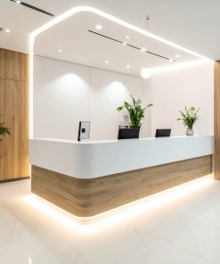 Quầy lễ tân đẹp cho công ty mới (3)