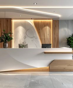 Quầy lễ tân đẹp cho công ty mới (5)