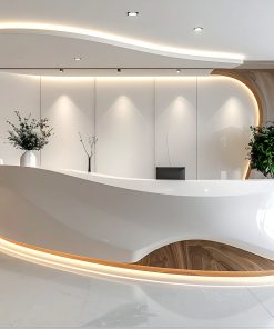 Quầy lễ tân đẹp cho showroom (2)