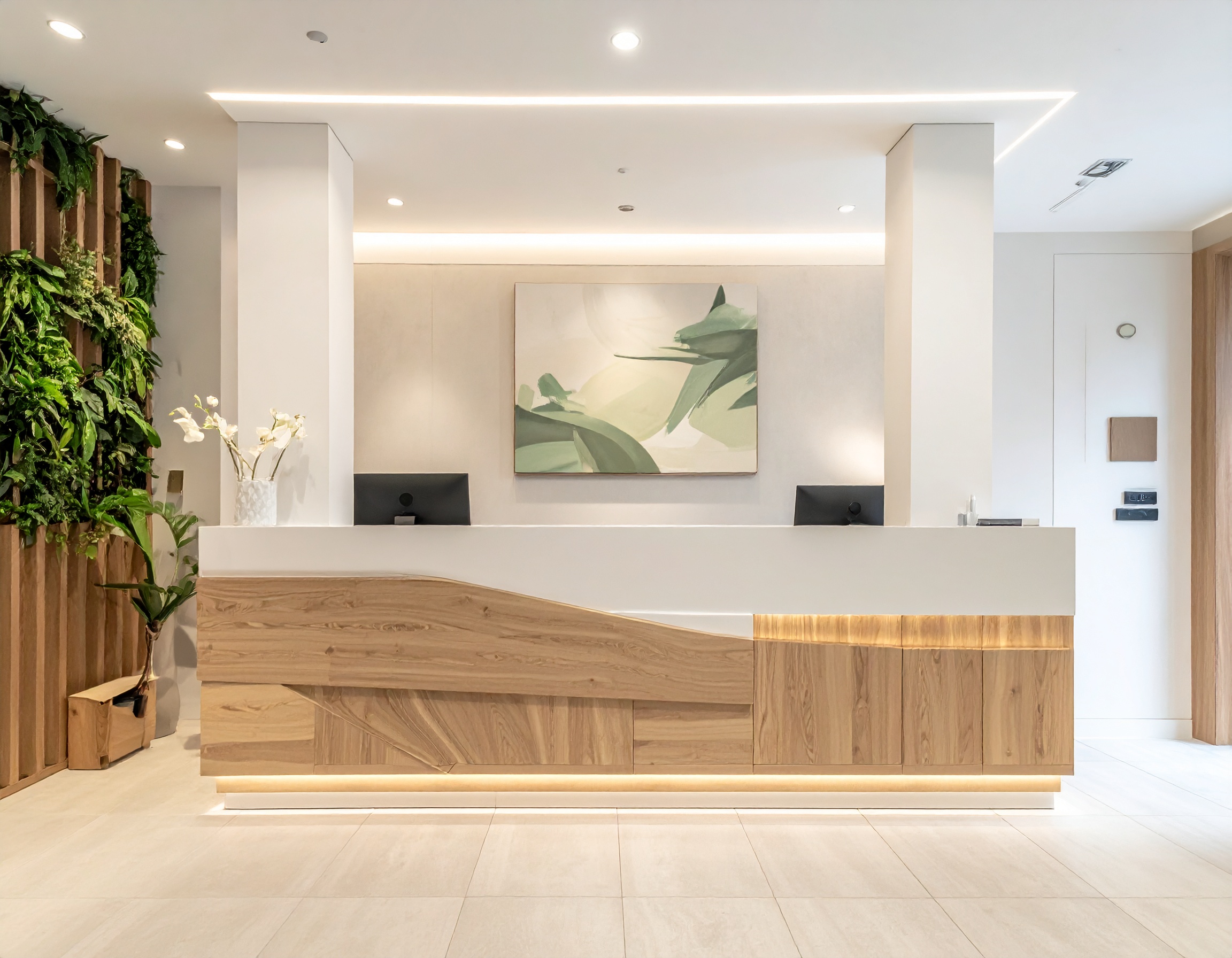 Quầy lễ tân đẹp cho văn phòng nhỏ (1) Quầy lễ tân đẹp cho văn phòng nhỏ (1)