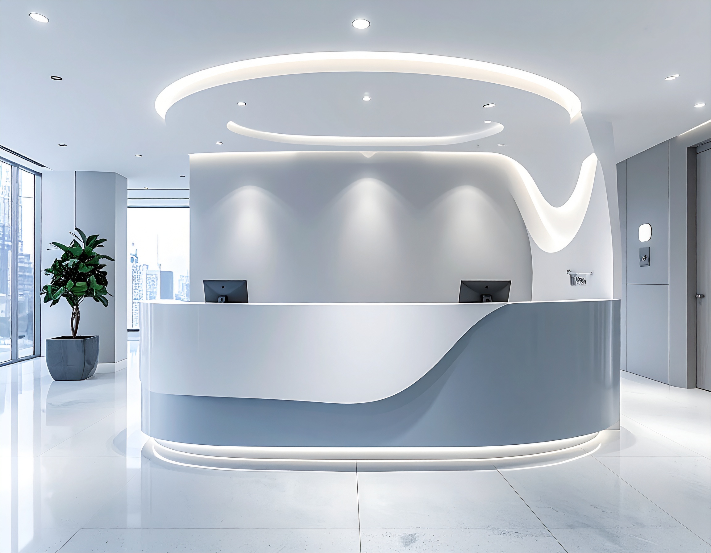 Quầy lễ tân đẹp cho văn phòng nhỏ (4) Quầy lễ tân đẹp cho văn phòng nhỏ (4)