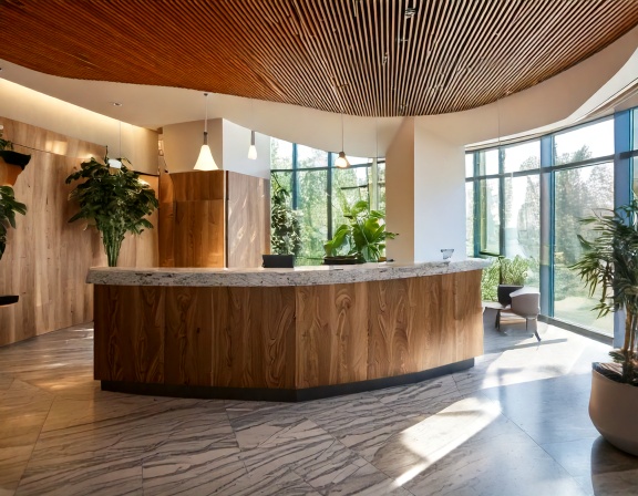 Quầy lễ tân đẹp chuẩn phong thủy (1) Quầy lễ tân đẹp chuẩn phong thủy (1)