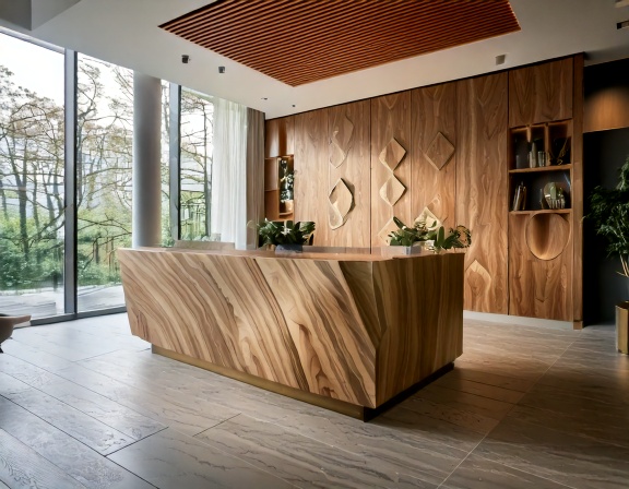 Quầy lễ tân đẹp chuẩn phong thủy (2) Quầy lễ tân đẹp chuẩn phong thủy (2)