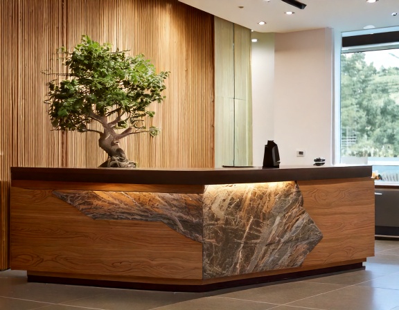 Quầy lễ tân đẹp chuẩn phong thủy (3) Quầy lễ tân đẹp chuẩn phong thủy (3)