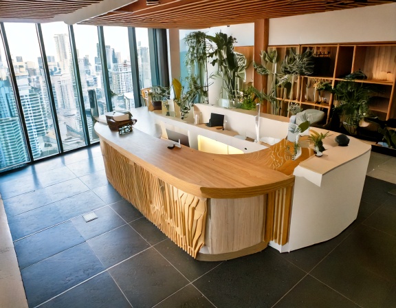 Quầy lễ tân đẹp giá xưởng TPHCM (2) Quầy lễ tân đẹp giá xưởng TPHCM (2)